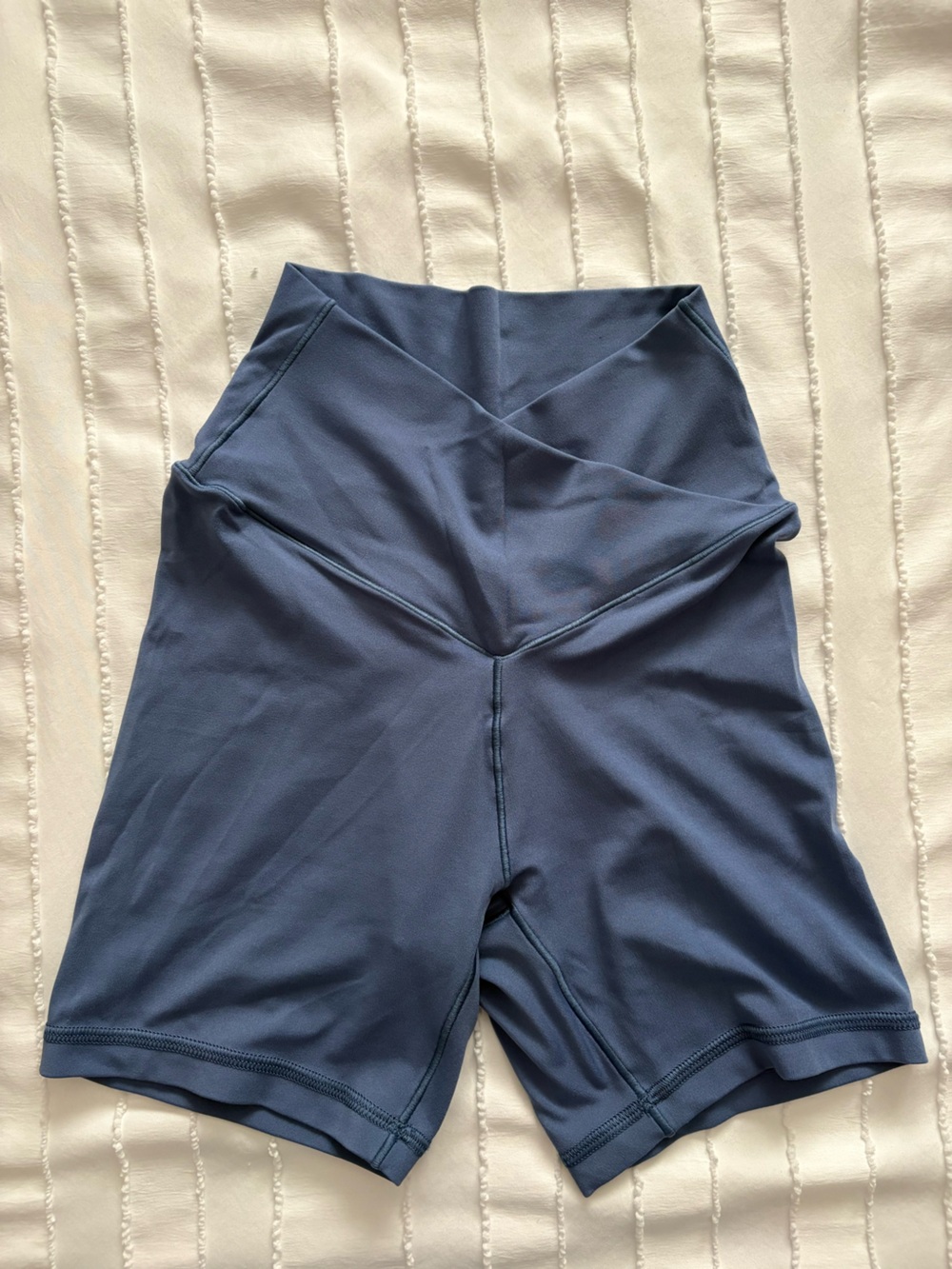 Aerie Offline Blue Athletic Biker shorts - High Waist Seam Detail